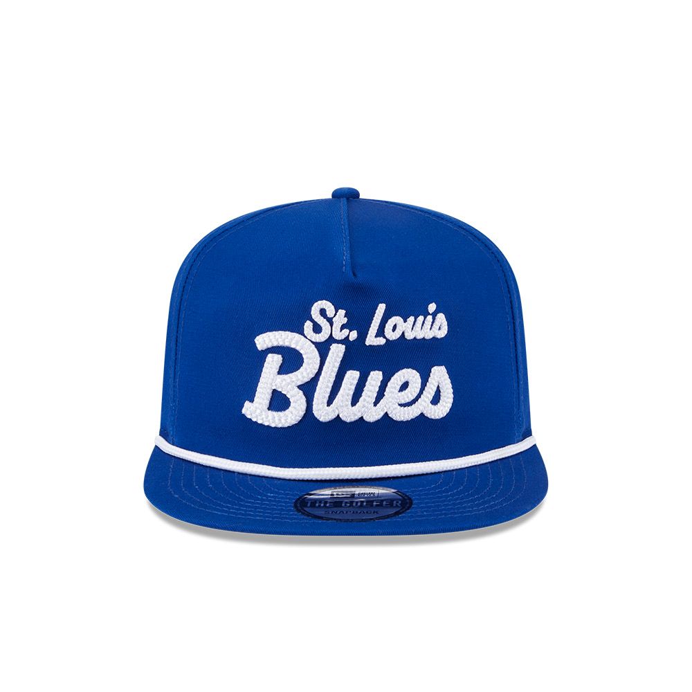 ST. LOUIS BLUES NEW ERA GOLFER STITCH ROPE SNAPBACK - ROYAL Hat New Era