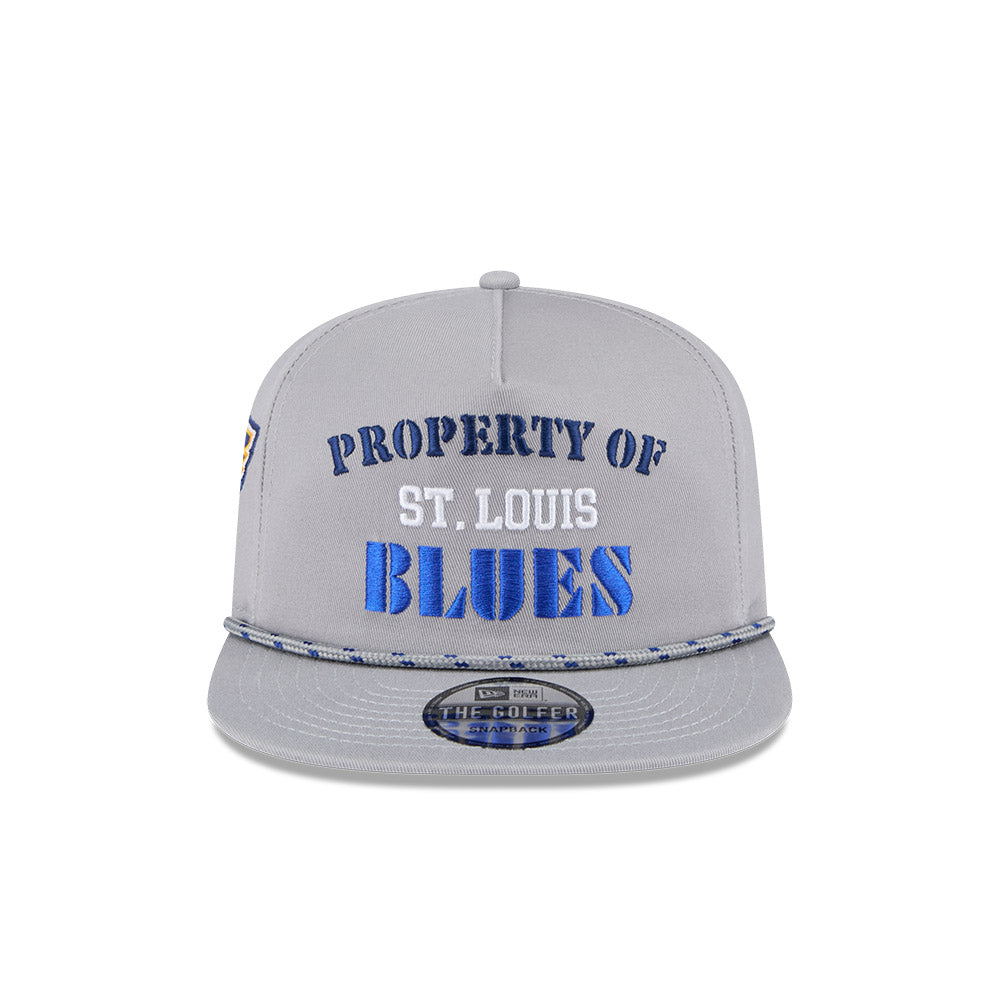 ST. LOUIS BLUES NEW ERA GOLFER PROPERTY OF SNAPBACK - GRAY Hat New Era