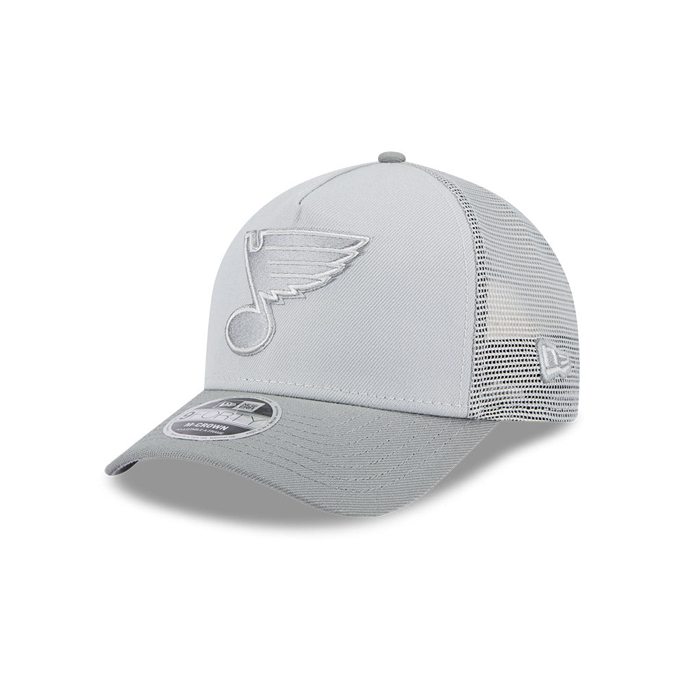 ST. LOUIS BLUES NEW ERA 940MC TONAL NOTE MESH ADJUSTABLE - GRAY Hat New Era