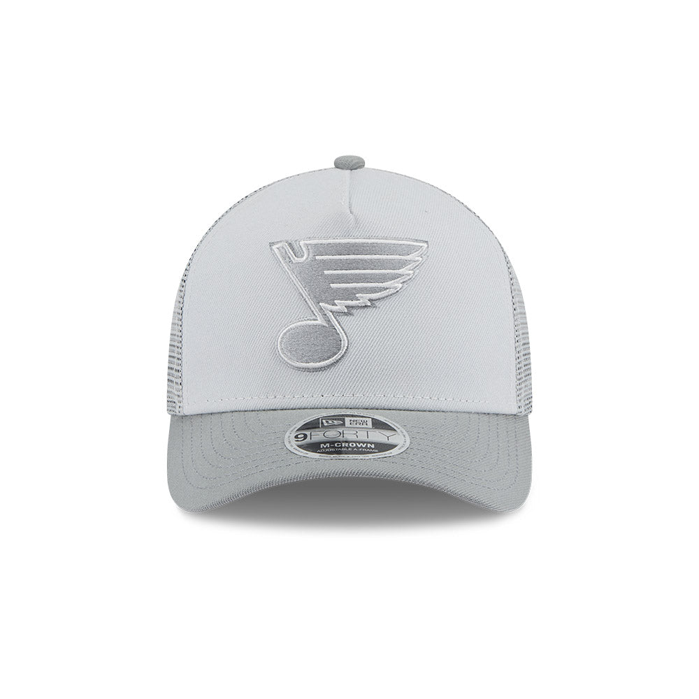 ST. LOUIS BLUES NEW ERA 940MC TONAL NOTE MESH ADJUSTABLE - GRAY Hat New Era