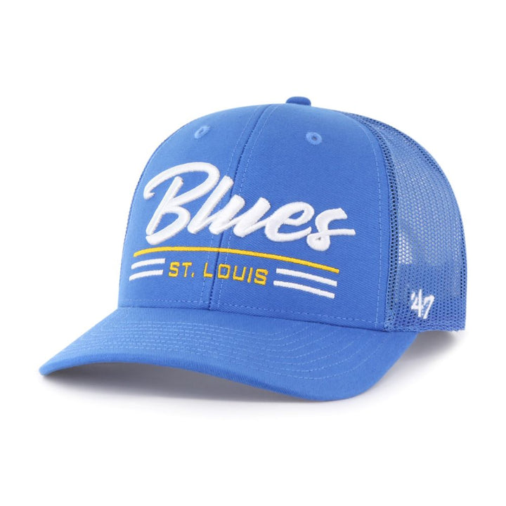 ST. LOUIS BLUES '47 GARNER MESH SNAPBACK - BLUE Hats '47 Brand   