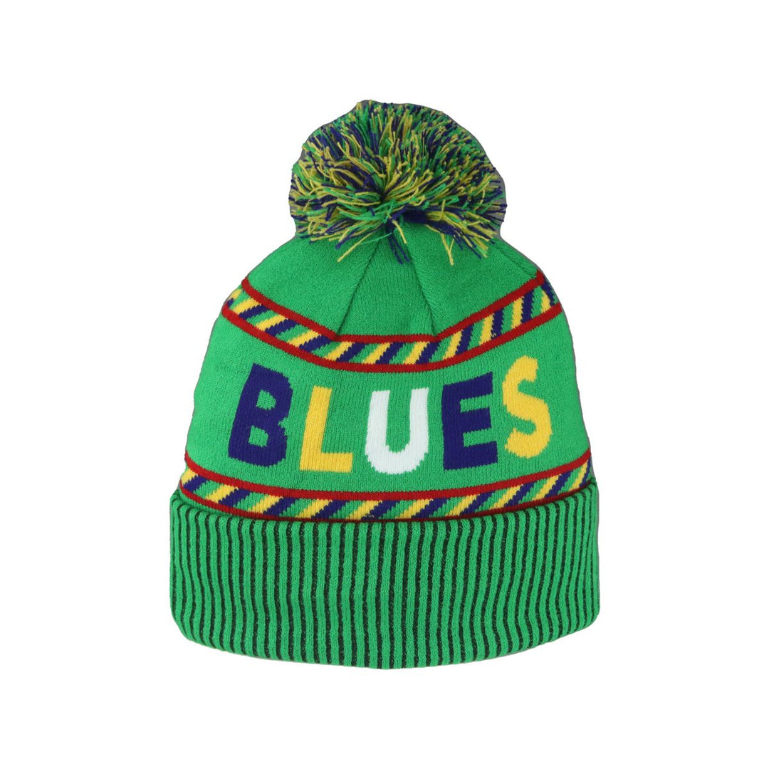 ST. LOUIS BLUES ZEPHYR MARDI GRAS POM KNIT - GREEN Knit Zephyr