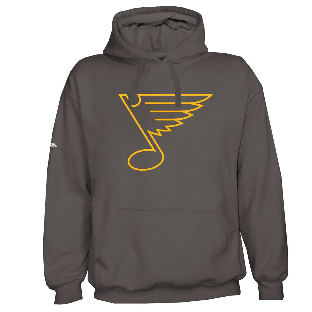 ST. LOUIS BLUES STITCHES EVENT NOTE HOODIE - CHARCOAL Hoodie 108 Stitches