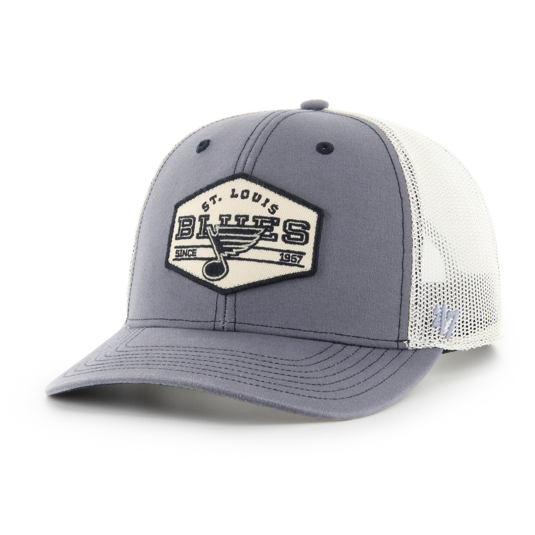 St. Louis Can Patch Snapback Trucker Hat - Navy