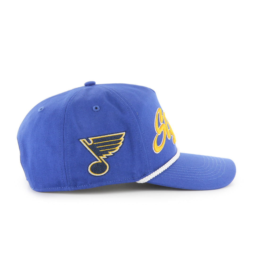 ST. LOUIS BLUES '47 BRAND 90'S NOTE CLEAN UP ADJUSTABLE HAT- ROYAL