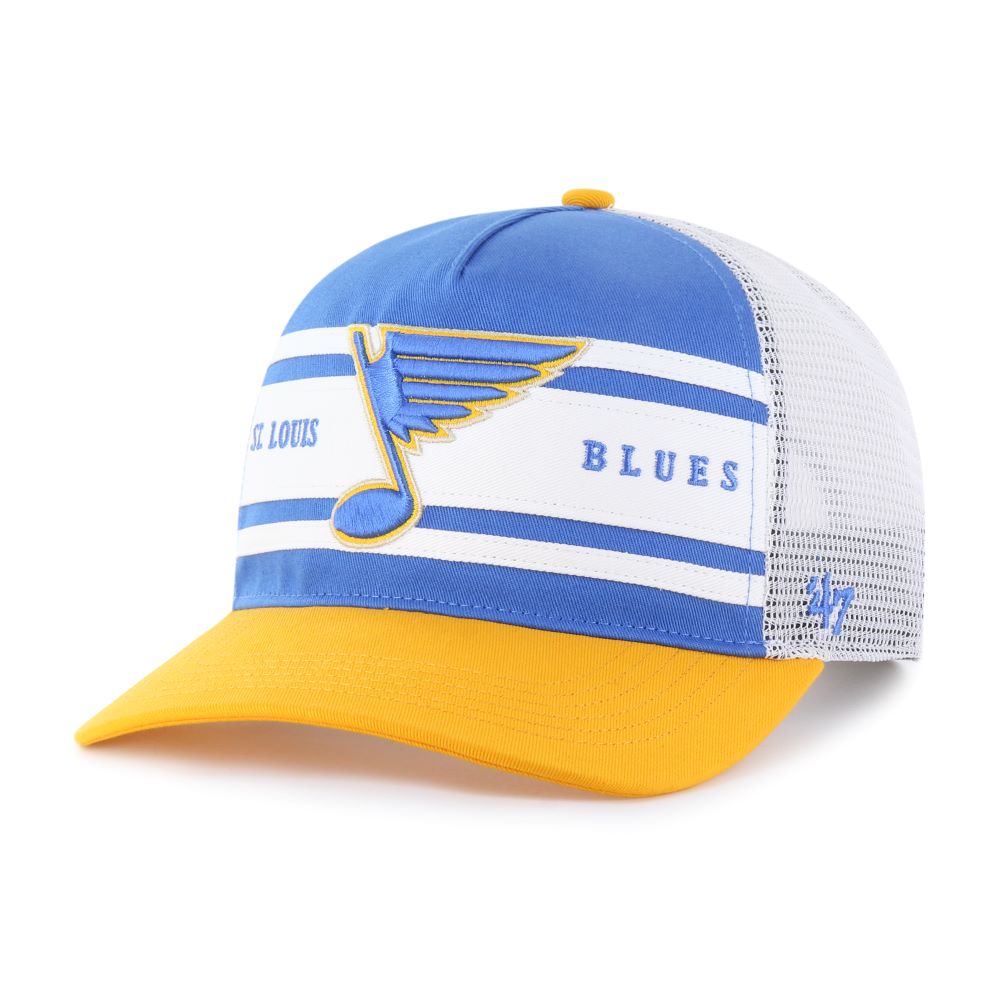 ST. LOUIS BLUES '47 HERITAGE DOUBLEHEADER MESH SNAPBACK - MULTI Hats '47 Brand   