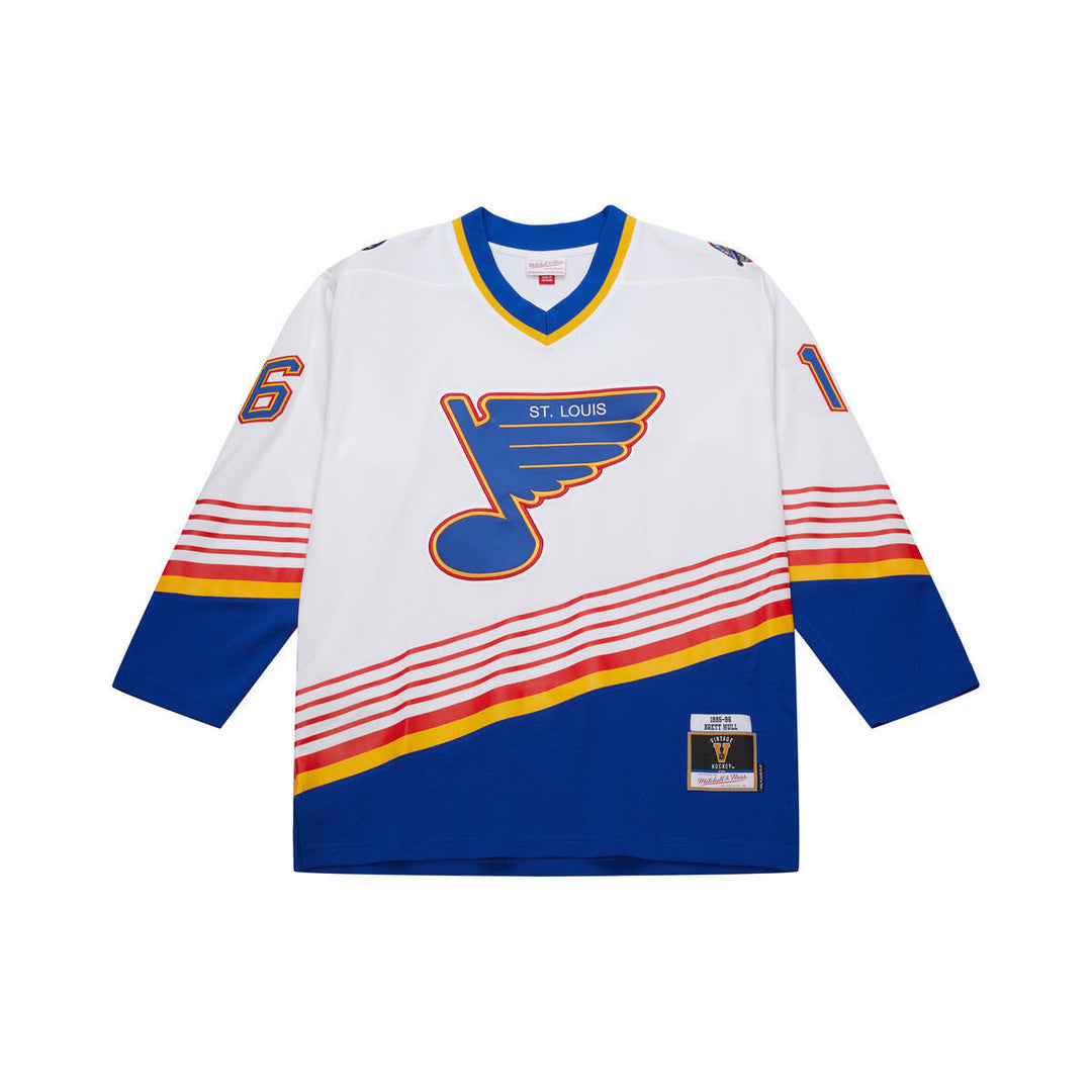 ST. LOUIS BLUES HULL POWER PLAY JERSEY - WHITE Jersey Mitchell & Ness