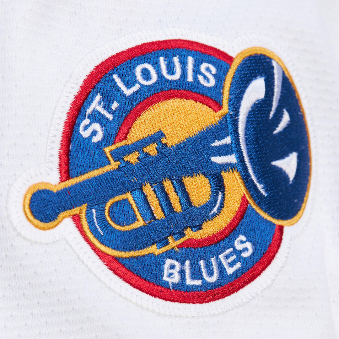 ST. LOUIS BLUES HULL POWER PLAY JERSEY - WHITE Jersey Mitchell & Ness