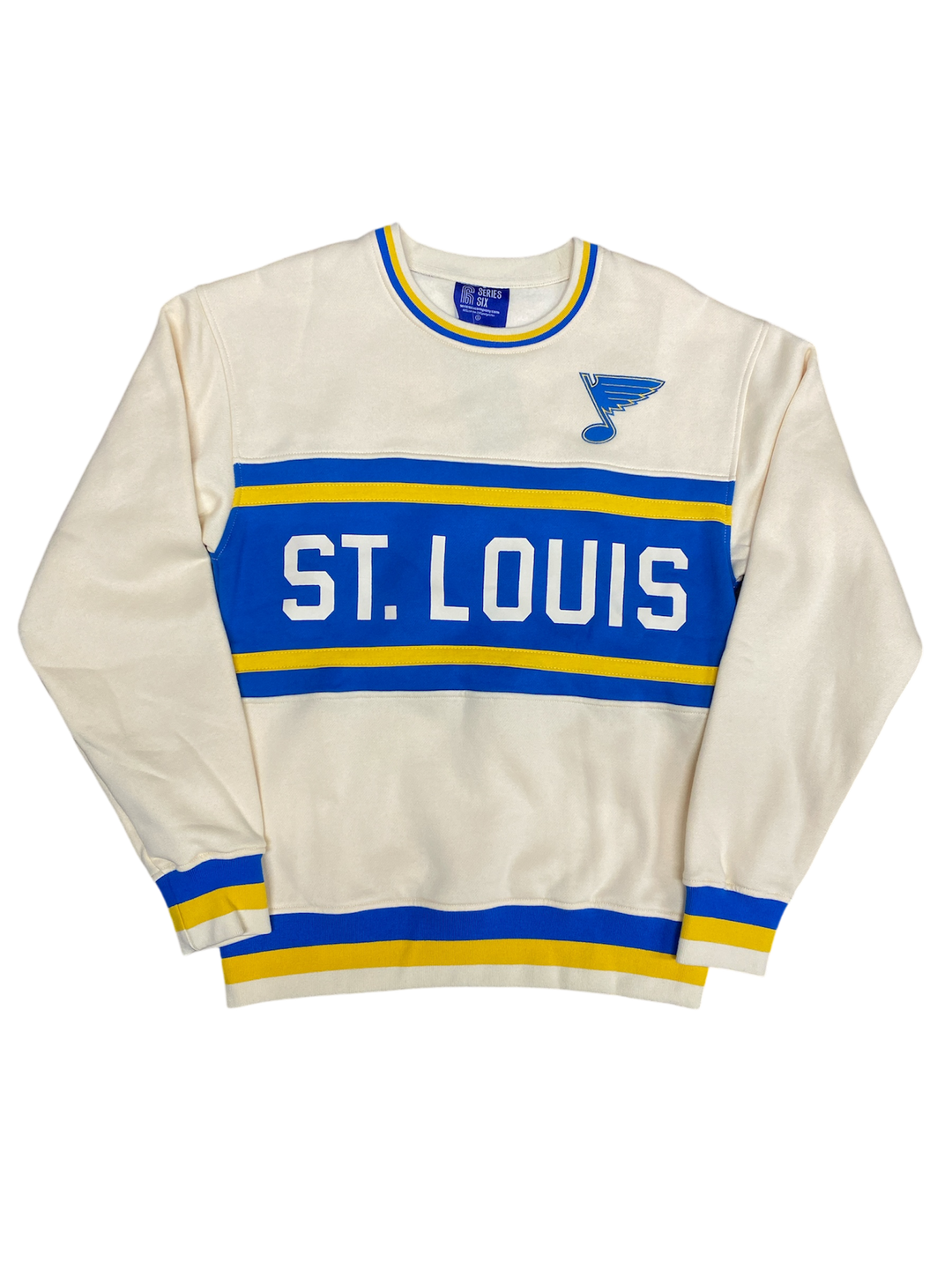 ST. LOUIS BLUES SERIES SIX ST. LOUIS COLORBLOCK CREW - CREAM Outerwear Series Six   