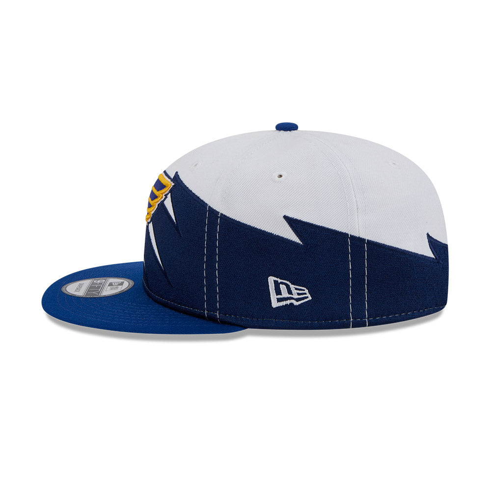 ST. LOUIS BLUES NEW ERA 9FIFTY JAGGED EDGE SNAPBACK - WHITE/ROYAL Hat New Era