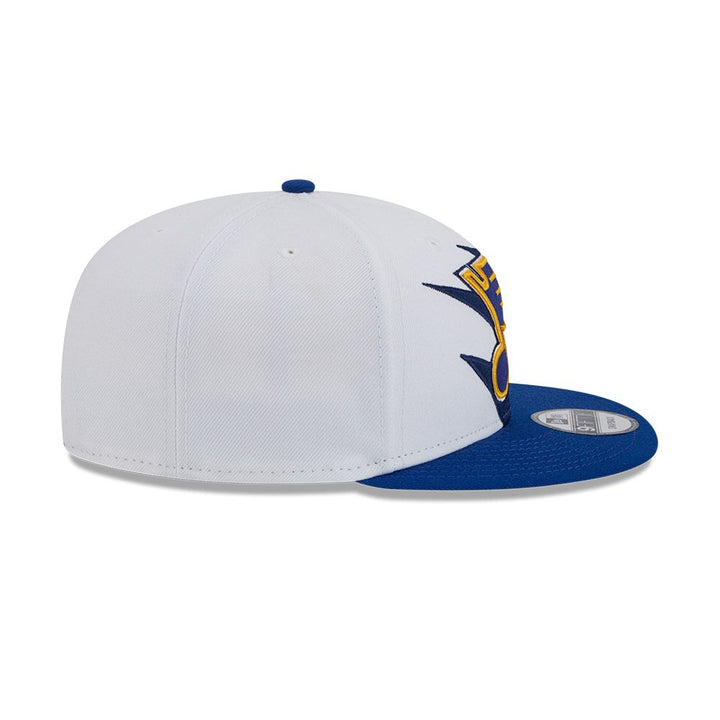 ST. LOUIS BLUES NEW ERA 9FIFTY JAGGED EDGE SNAPBACK - WHITE/ROYAL Hat New Era