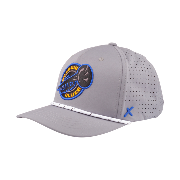 ST. LOUIS BLUES CAPX TONAL TRUMPET PERFORMANCE SNAPBACK - CHARCOAL Hat CapX