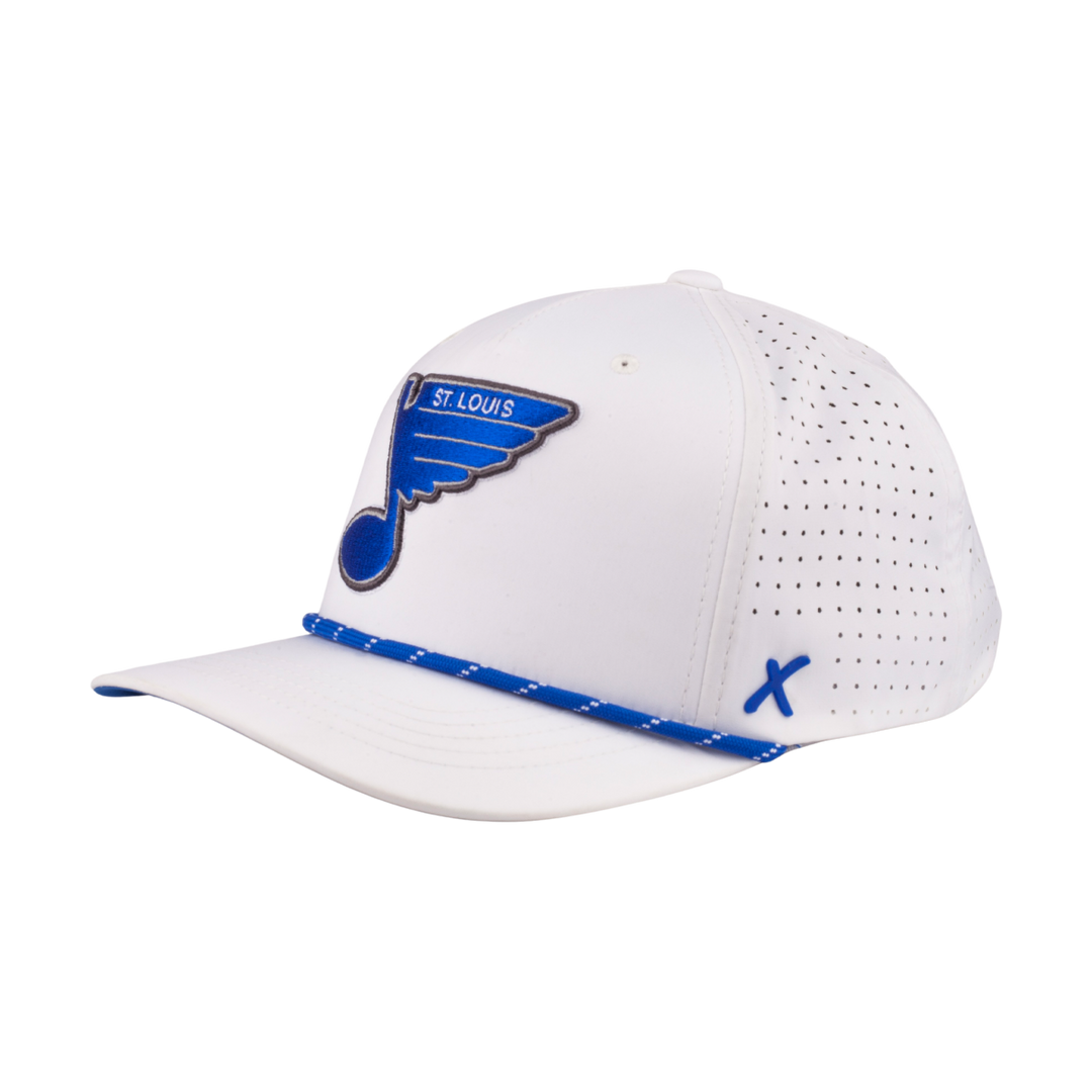 ST. LOUIS BLUES CAPX RETRO NOTE PERFORMANCE SNAPBACK - WHITE Hat CapX