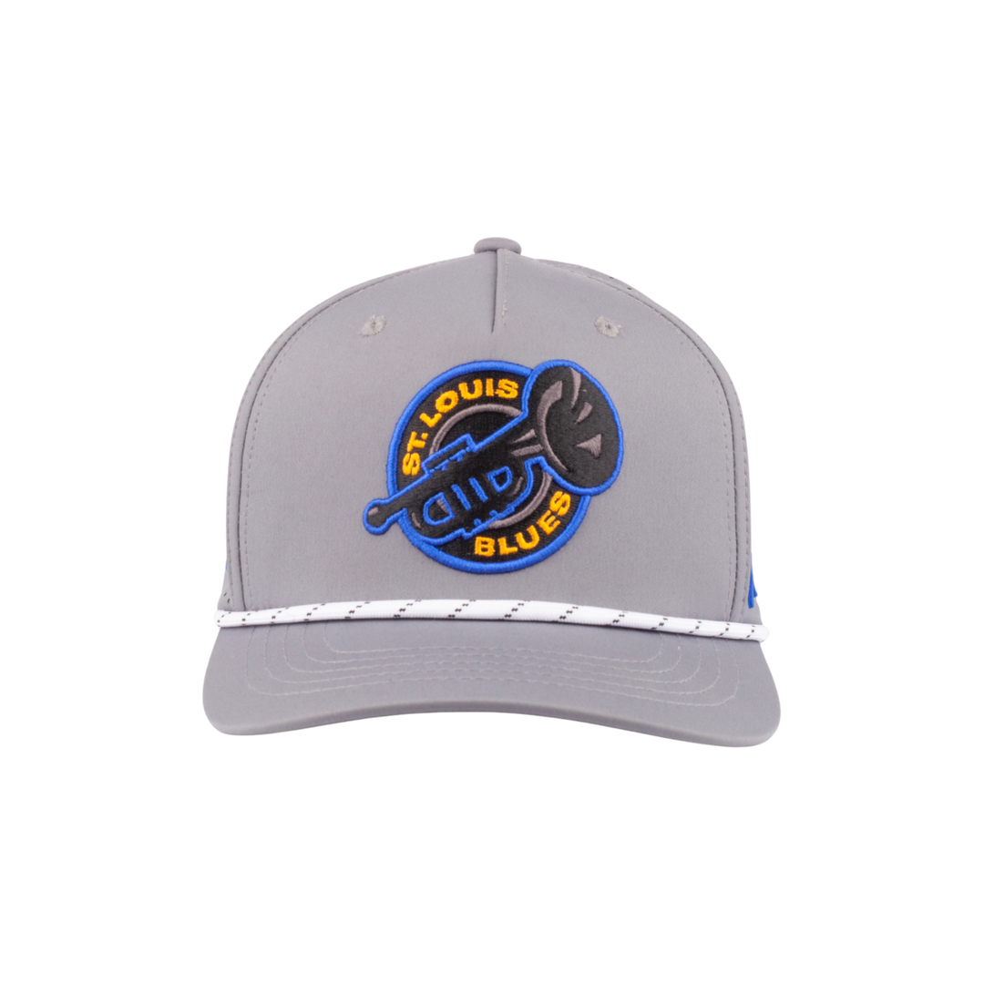 ST. LOUIS BLUES CAPX TONAL TRUMPET PERFORMANCE SNAPBACK - CHARCOAL Hat CapX