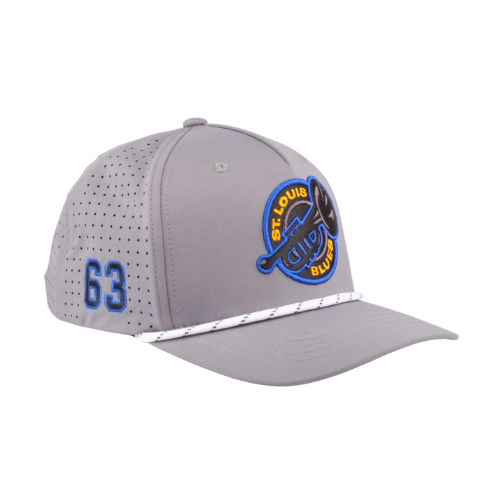 ST. LOUIS BLUES CAPX TONAL TRUMPET PERFORMANCE SNAPBACK - CHARCOAL Hat CapX