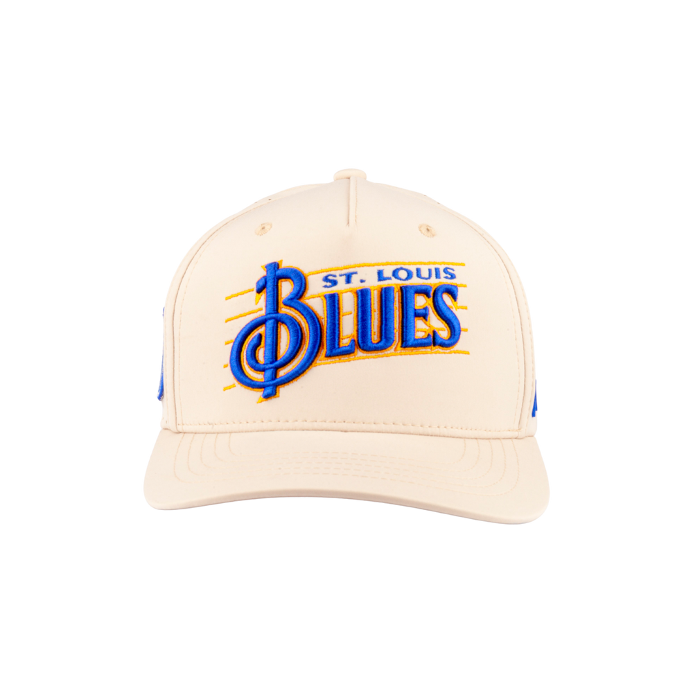 ST. LOUIS BLUES CAPX TREBLE WORDMARK PERFORMANCE SNAPBACK - IVORY Hat CapX