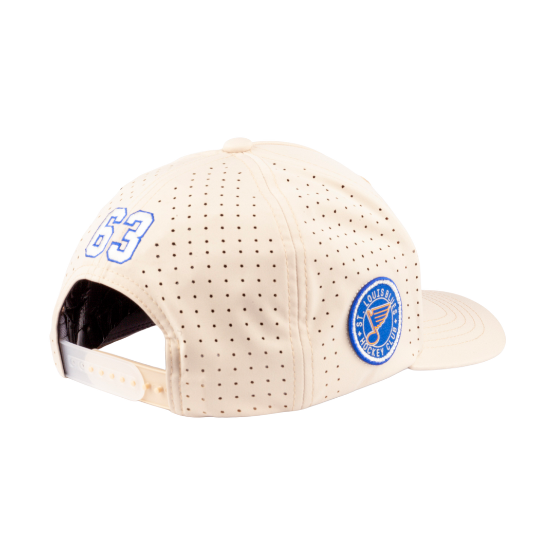 ST. LOUIS BLUES CAPX TREBLE WORDMARK PERFORMANCE SNAPBACK - IVORY Hat CapX