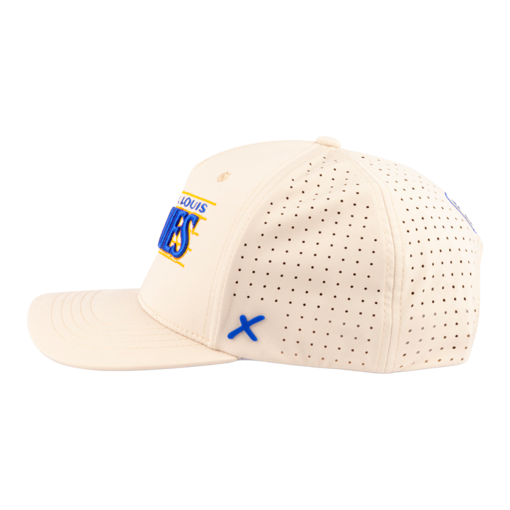 ST. LOUIS BLUES CAPX TREBLE WORDMARK PERFORMANCE SNAPBACK - IVORY Hat CapX