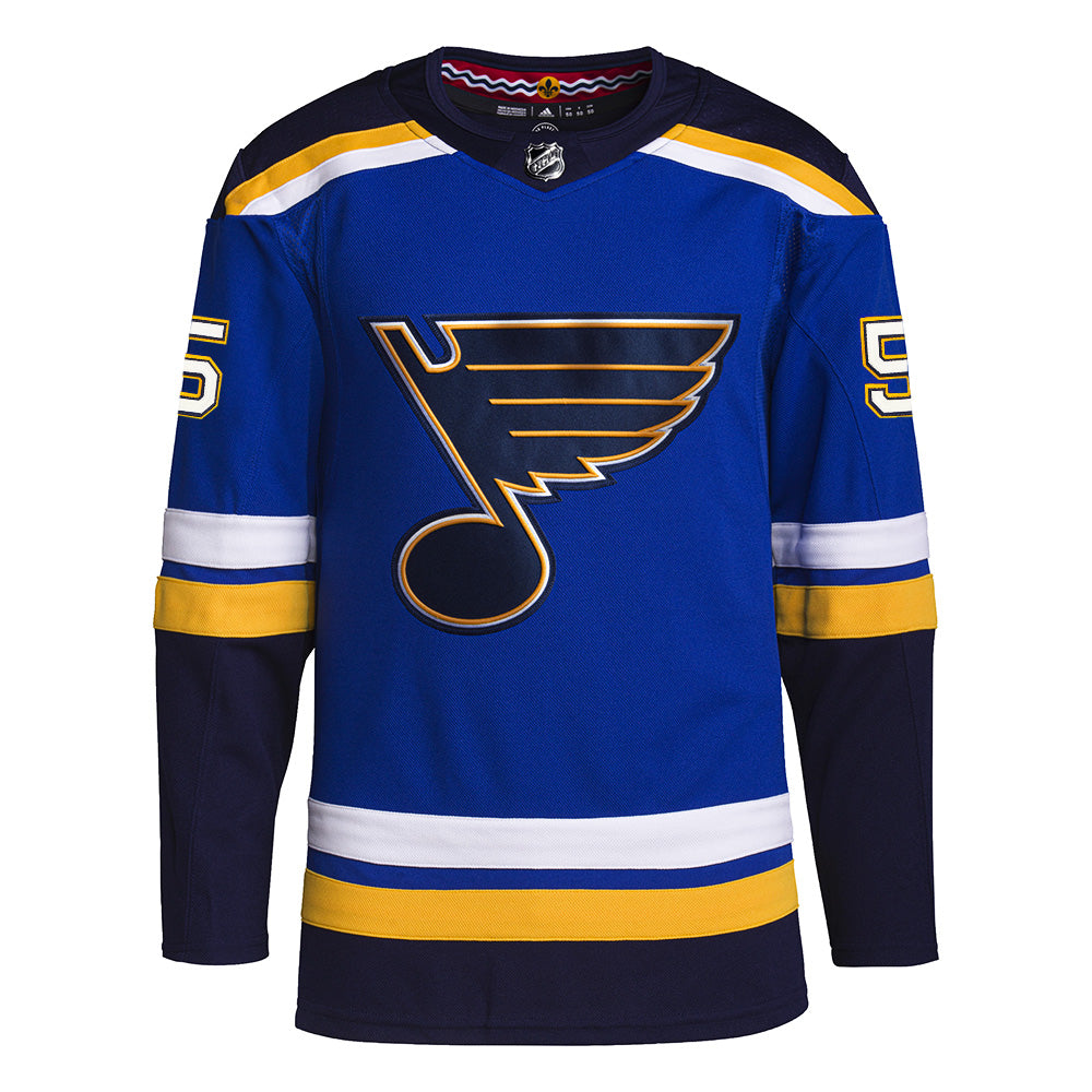 ST. LOUIS BLUES AUTHENTIC COLTON PARAYKO #55 HOME PRO-STITCH PRIMEGREEN JERSEY - BLUE Jersey adidas   