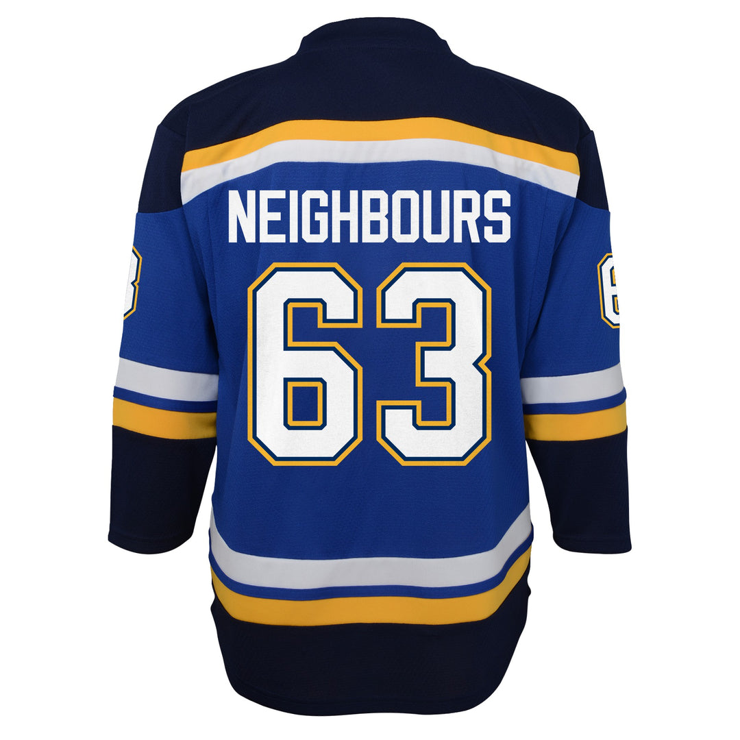 ST. LOUIS BLUES OUTERSTUFF YOUTH NEIGHBOURS #63 HOME REPLICA JERSEY - ROYAL Jersey Outerstuff   