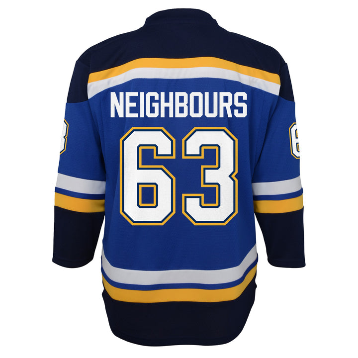 ST. LOUIS BLUES OUTERSTUFF YOUTH NEIGHBOURS #63 HOME REPLICA JERSEY - ROYAL Jersey Outerstuff   