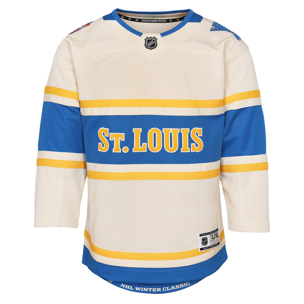 ST. LOUIS BLUES YOUTH PREMIER BINNINGTON WINTER CLASSIC JERSEY - BEIGE Jersey OUTERSTUFF   