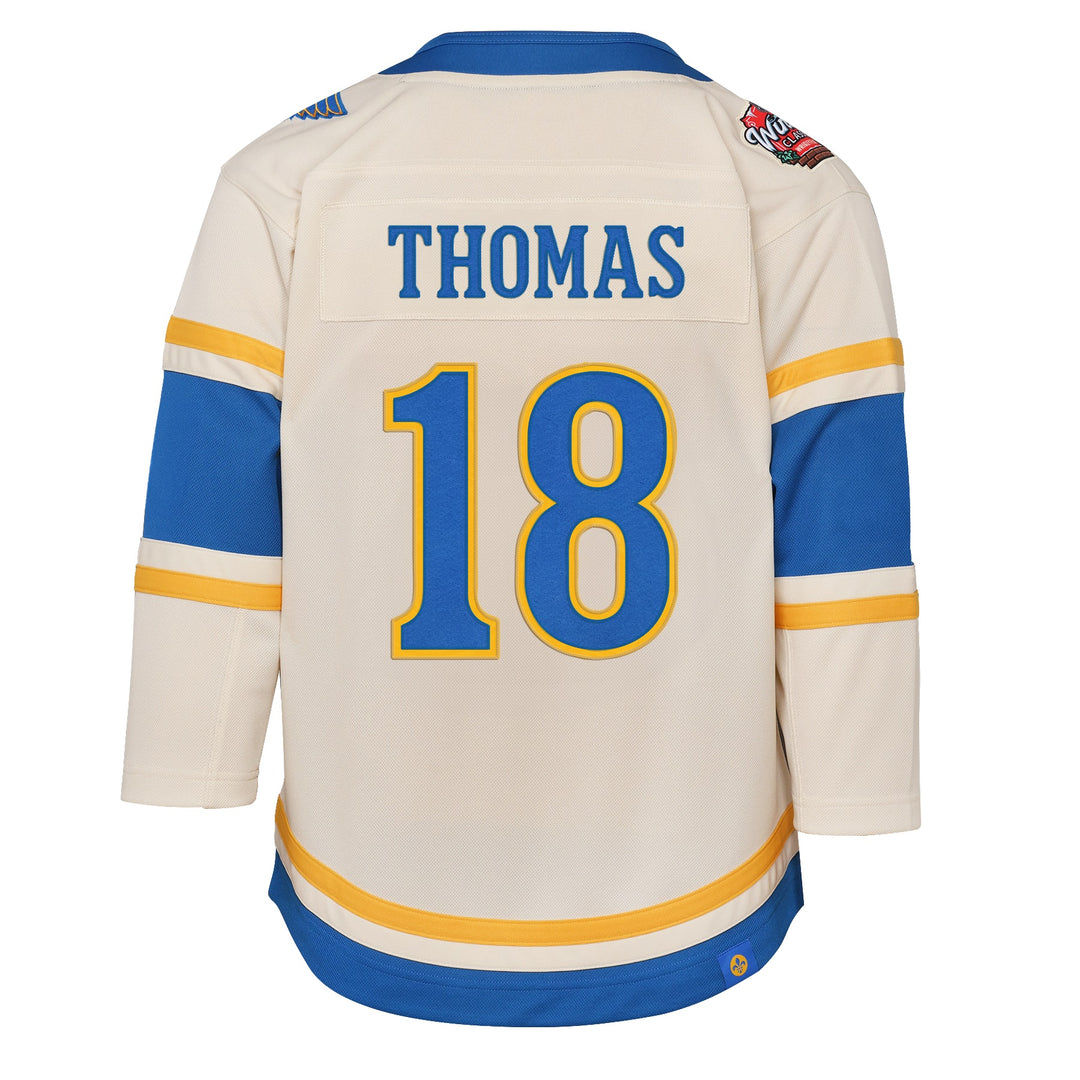 ST. LOUIS BLUES YOUTH PREMIER THOMAS WINTER CLASSIC JERSEY - BEIGE Jersey OUTERSTUFF   