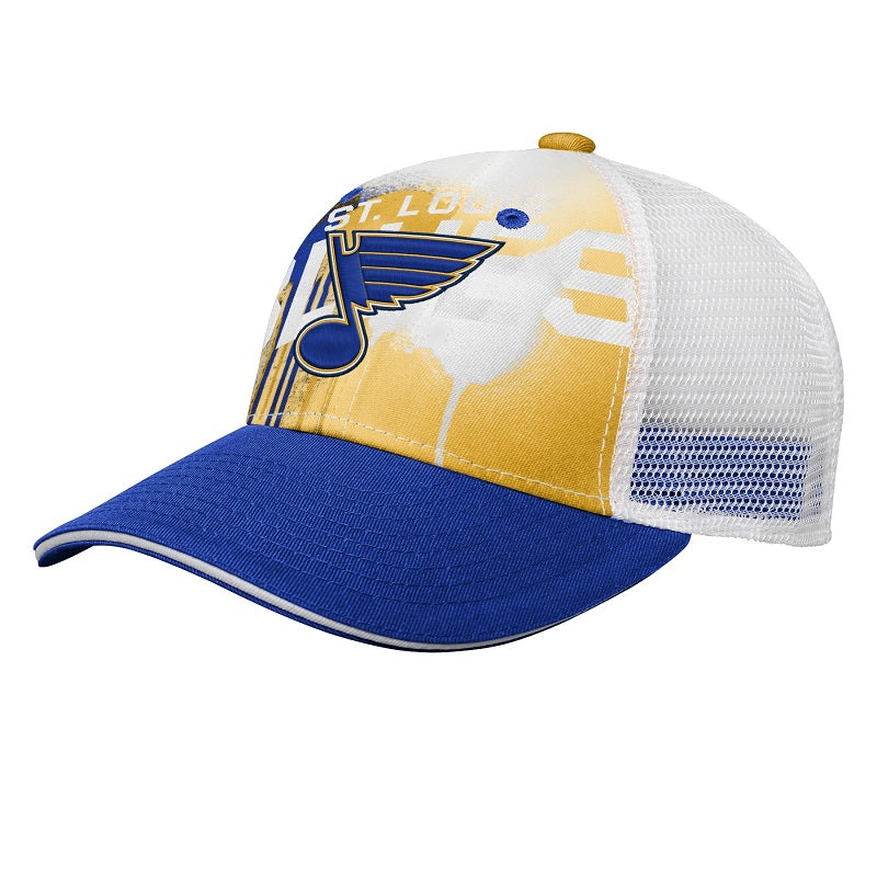 Men's Fanatics Branded Royal/Khaki St. Louis Blues True Classics Retro Flex Hat