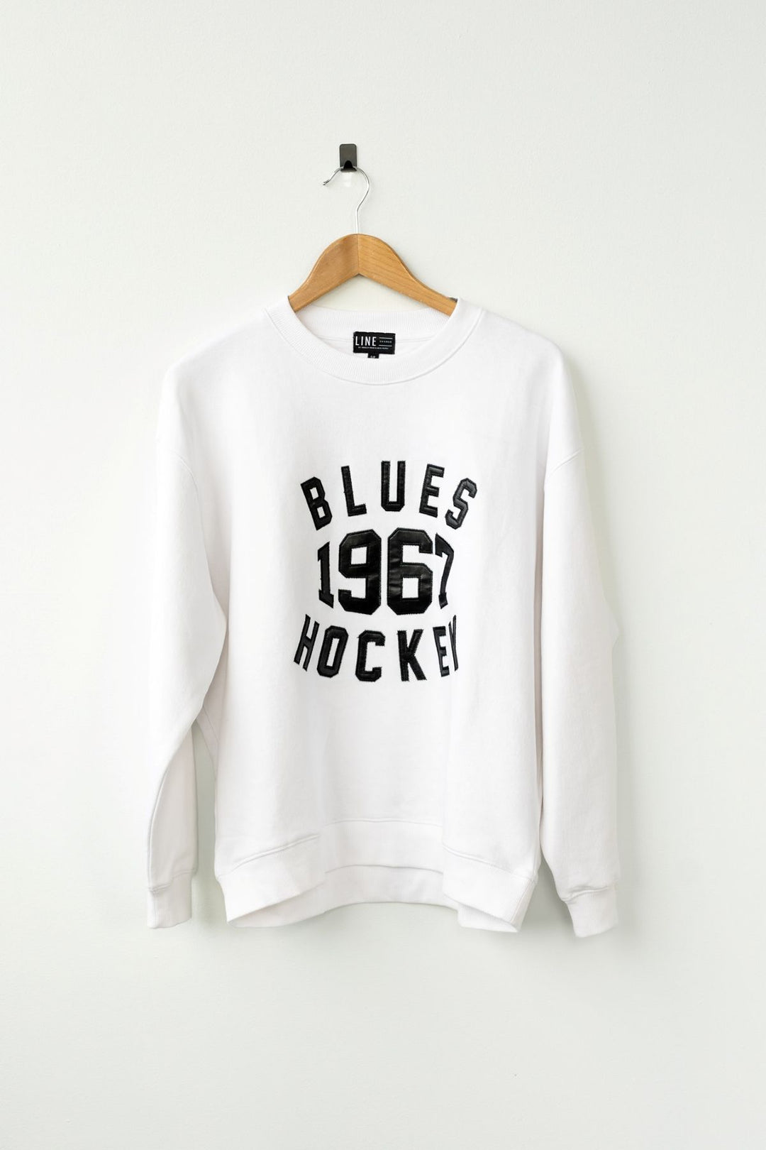 ST. LOUIS BLUES LINE CHANGE LADIES NOSTALGIC CREW - WHITE Outerwear Line Change