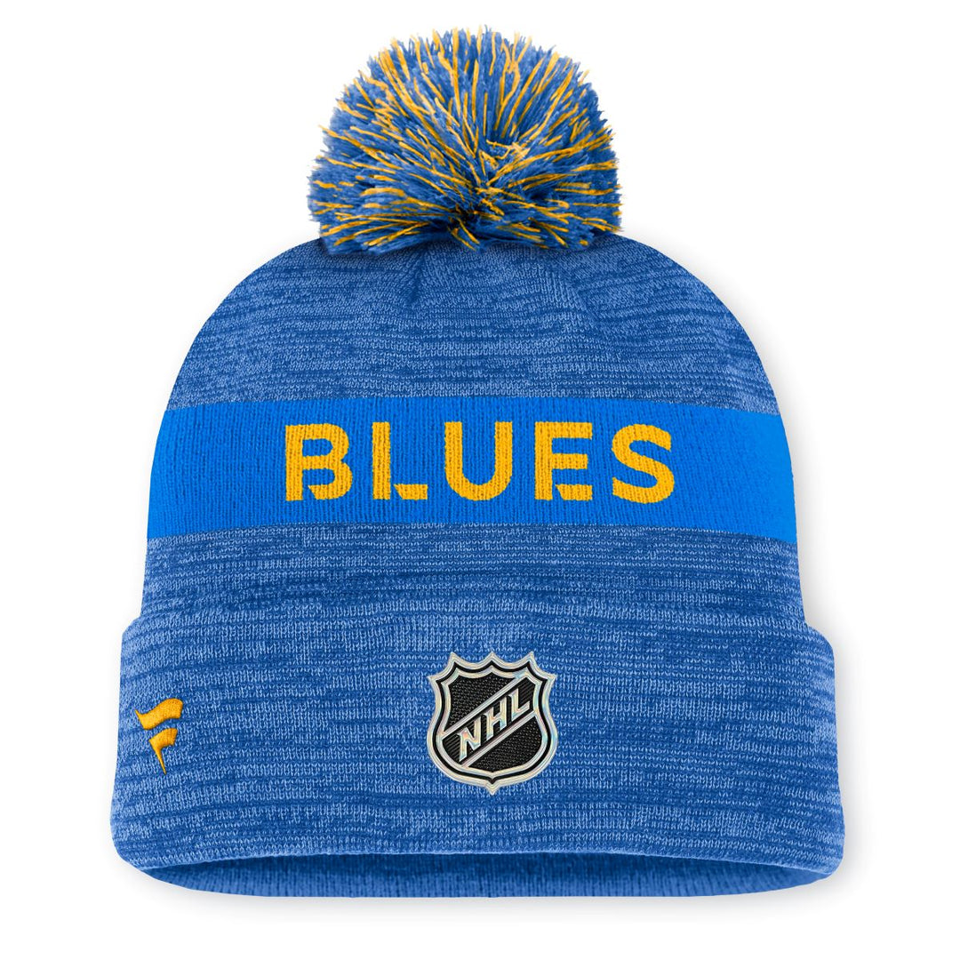 ST. LOUIS BLUES FANATICS AUTHENTIC PRO HERITAGE RINK POM KNIT Knit Fanatics   