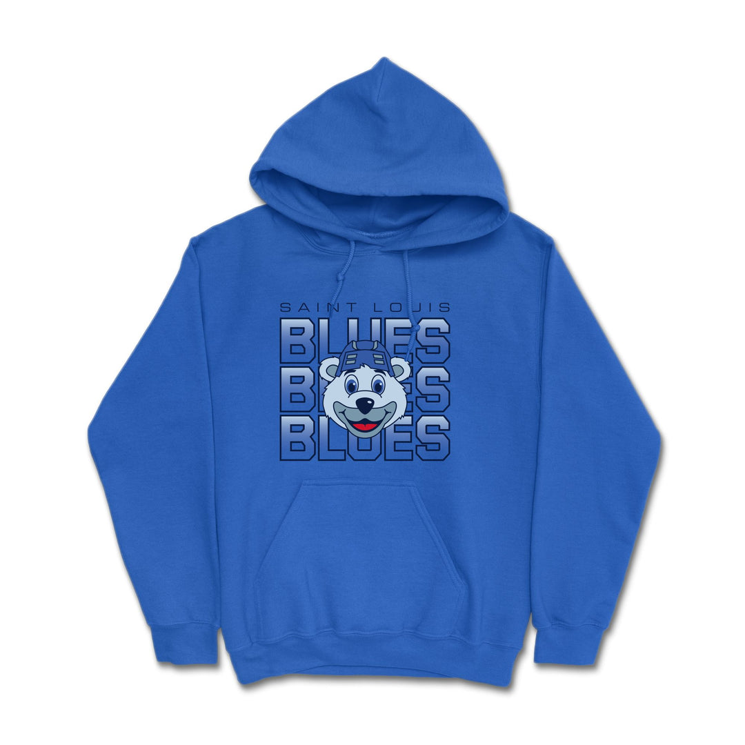 ST. LOUIS BLUES SERIES SIX LOUIE STACKED HOODIE - ROYAL Hoodie Series Six