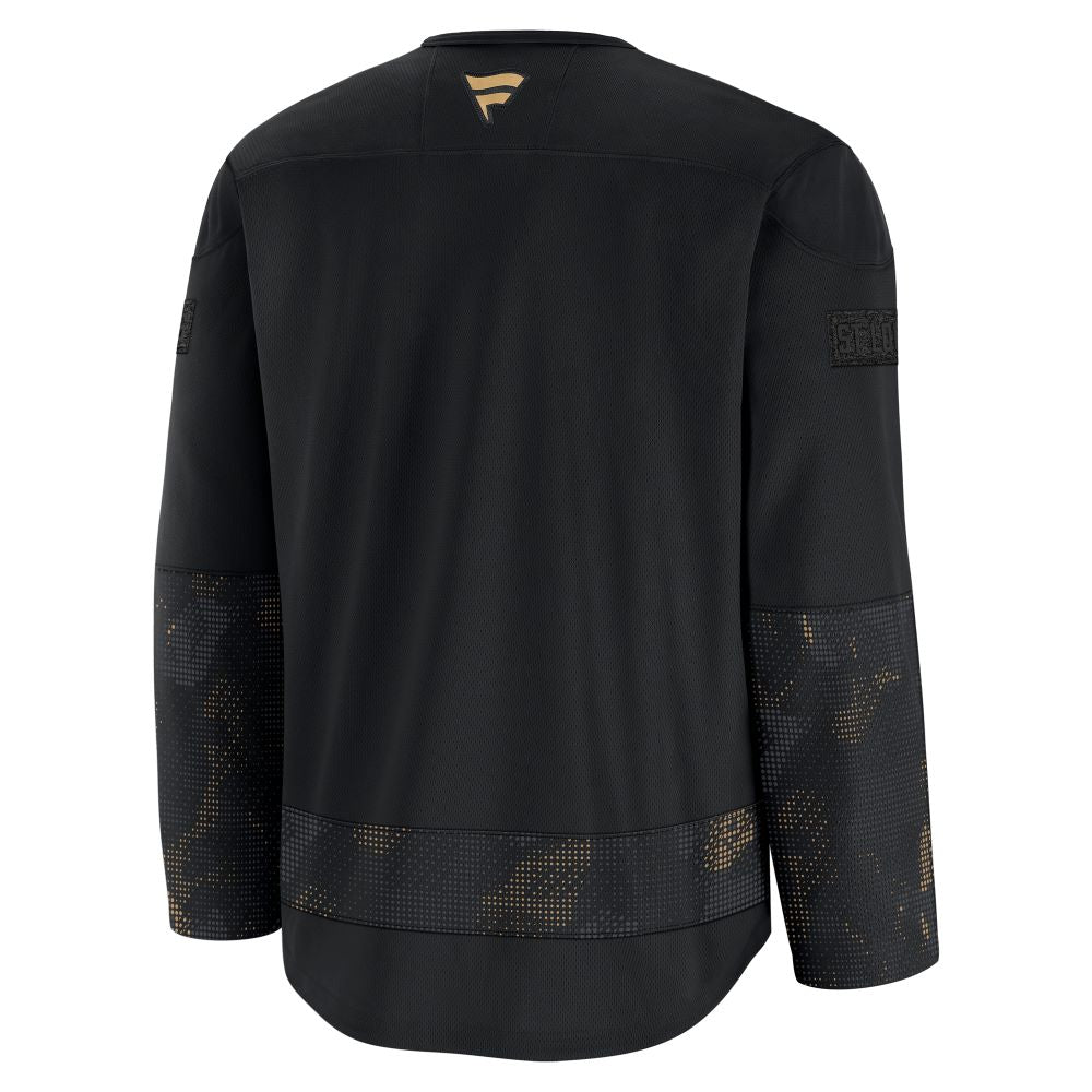 ST. LOUIS BLUES 24/25 FANATICS PREGAME MILITARY JERSEY - BLACK Jersey Fanatics   