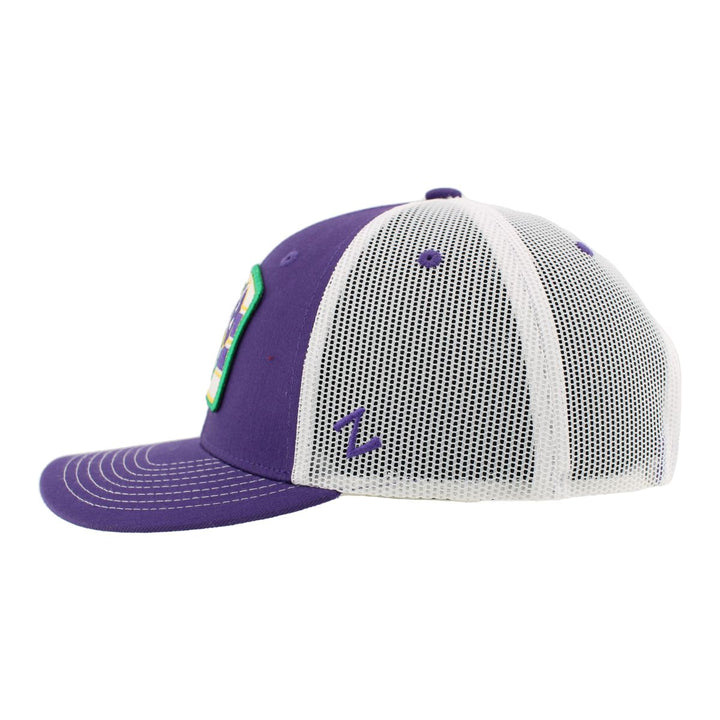 ST. LOUIS BLUES ZEPHYR MARDI GRAS TRUMPET PATCH SNAPBACK - PURPLE/WHITE Hat Zephyr