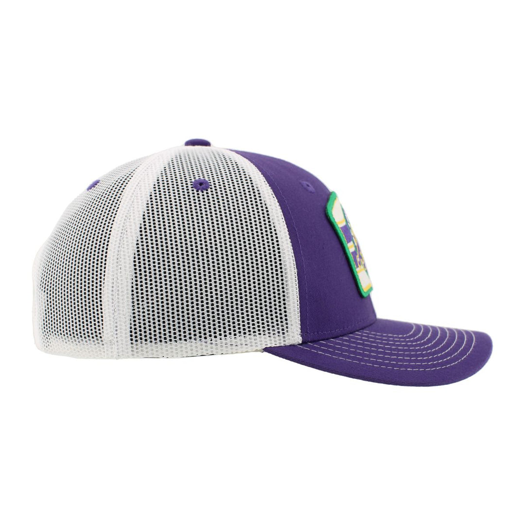 ST. LOUIS BLUES ZEPHYR MARDI GRAS TRUMPET PATCH SNAPBACK - PURPLE/WHITE Hat Zephyr