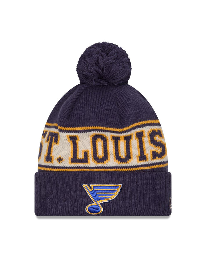 ST. LOUIS BLUES NEW ERA NOTE RETRO POM KNIT - MULTI Knit New Era   