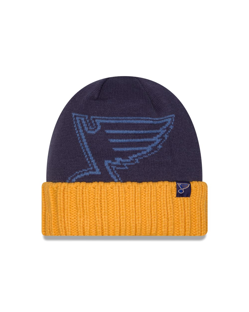 ST. LOUIS BLUES NEW ERA NOTE OVERSIZE CUFF KNIT - NAVY/GOLD Knit New Era   