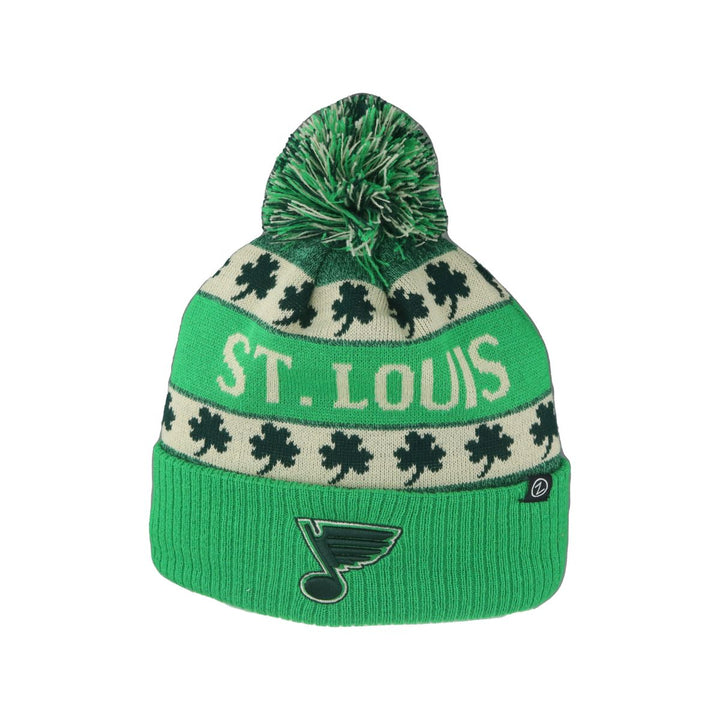 ST. LOUIS BLUES ZEPHYR ST. PADDY'S DAY POM KNIT - GREEN Knit Zephyr