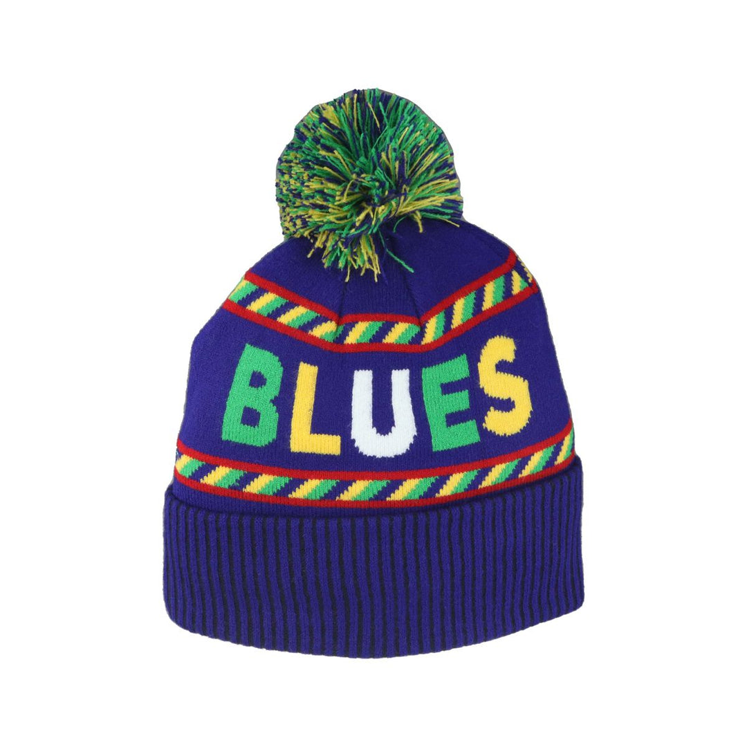 ST. LOUIS BLUES ZEPHYR MARDI GRAS POM KNIT - PURPLE Knit Zephyr