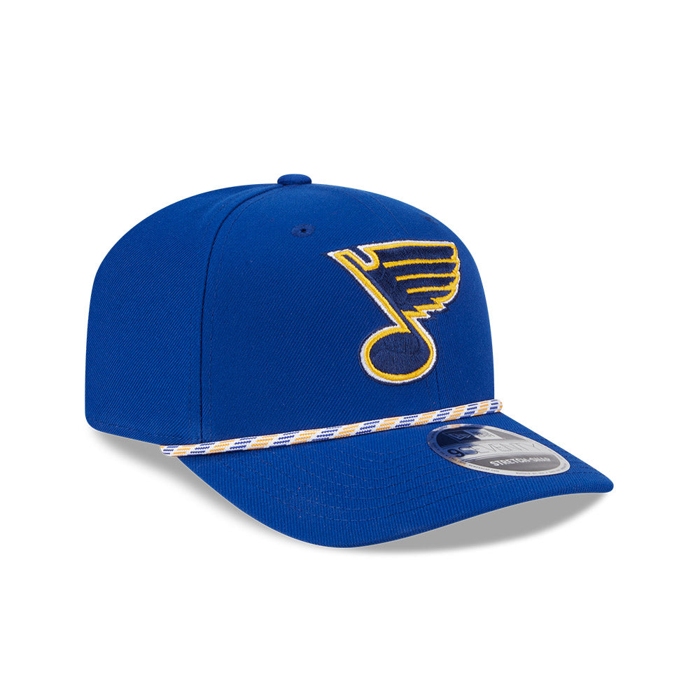 ST. LOUIS BLUES NEW ERA 9SEVENTY NOTE ROPE SNAPBACK - ROYAL Hat New Era