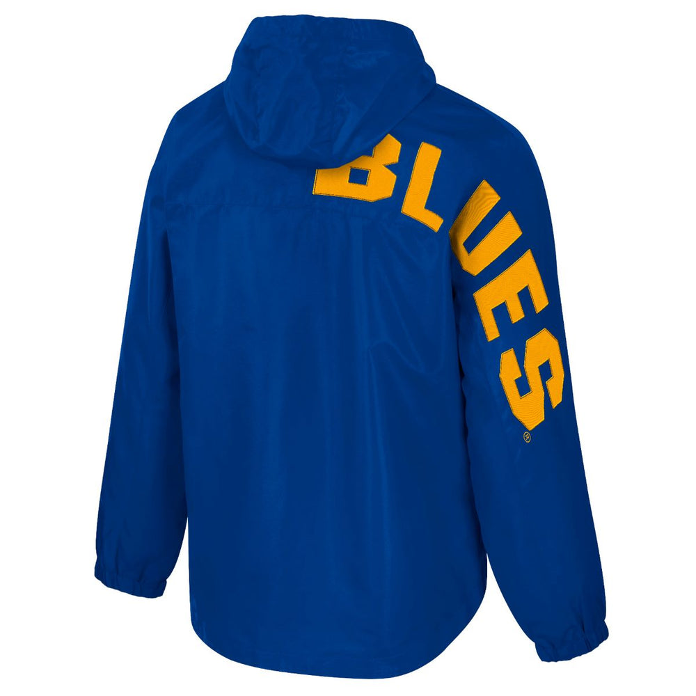 ST. LOUIS BLUES RELOADED HALF ZIP JACKET - ROYAL/GOLD Outerwear Colosseum   