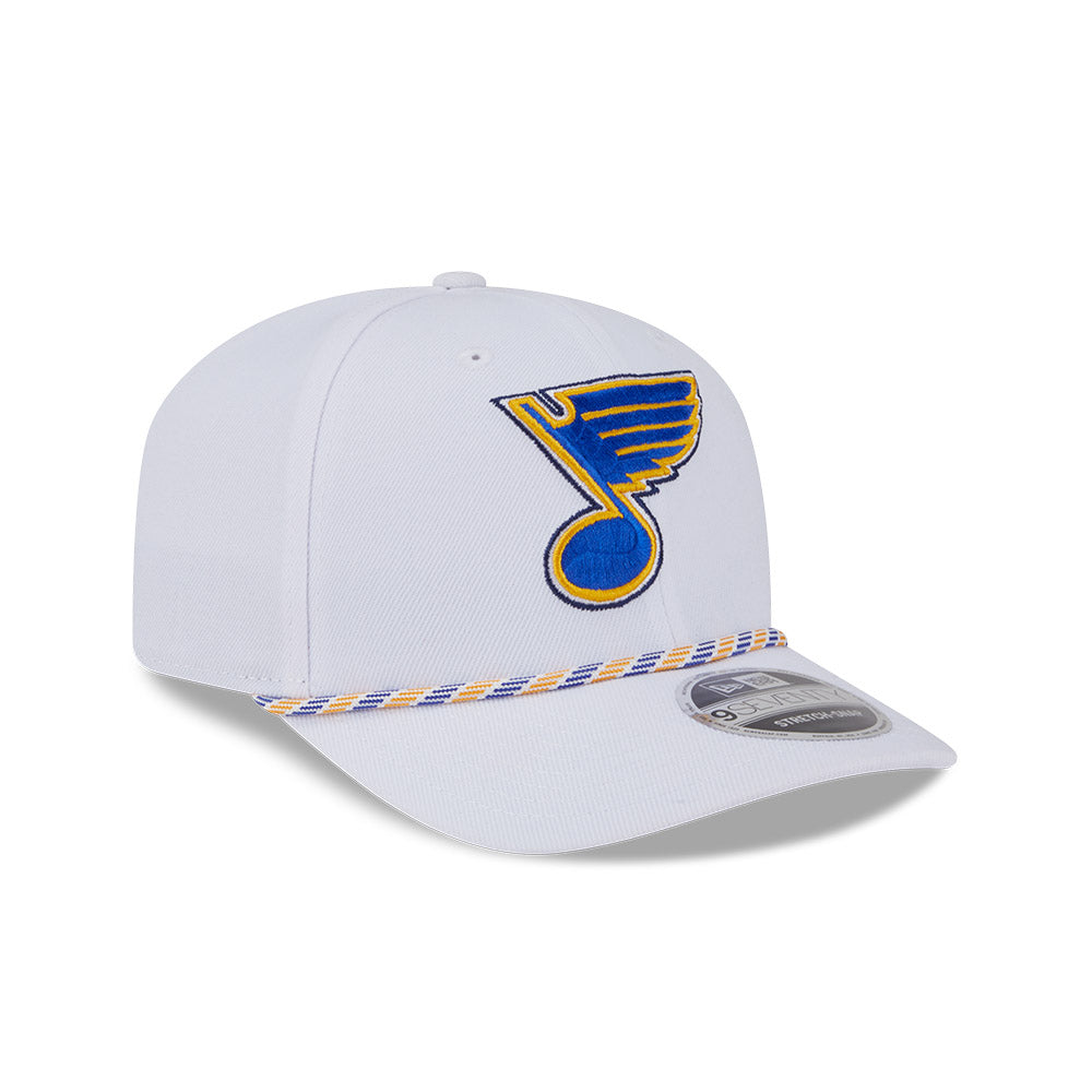 ST. LOUIS BLUES NEW ERA 9SEVENTY NOTE ROPE SNAPBACK - WHITE Hat New Era