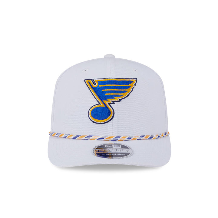 ST. LOUIS BLUES NEW ERA 9SEVENTY NOTE ROPE SNAPBACK - WHITE Hat New Era