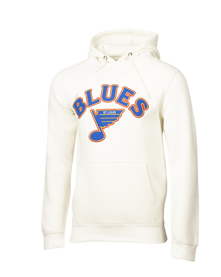 ST. LOUIS BLUES SPORT DESIGN SWEDEN RETRO ARCH HOODIE - CREAM Hoodie Sports Design Sweden