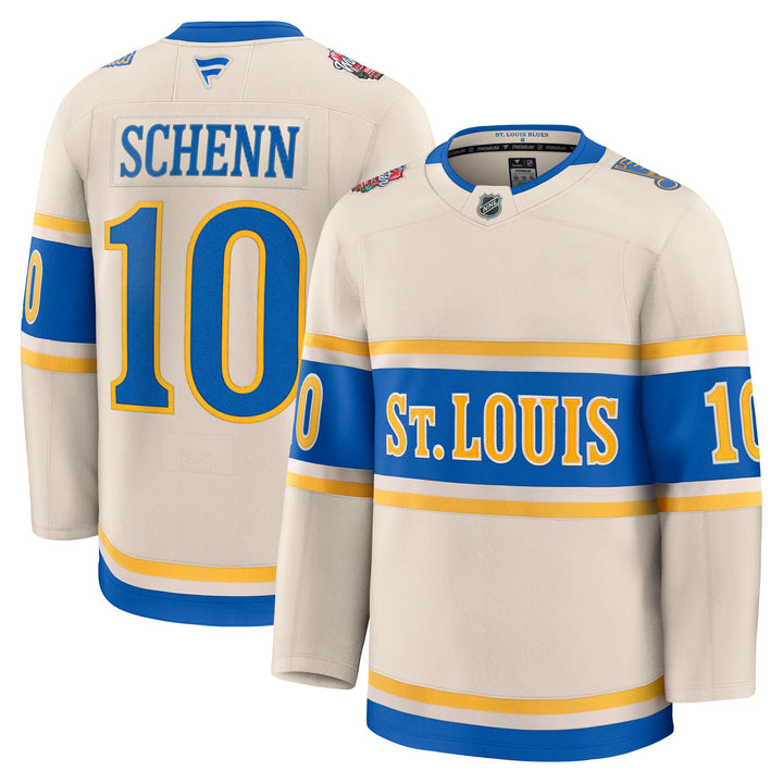 ST. LOUIS BLUES FANATICS PREMIUM SCHENN WINTER CLASSIC JERSEY - BEIGE Jersey Fanatics