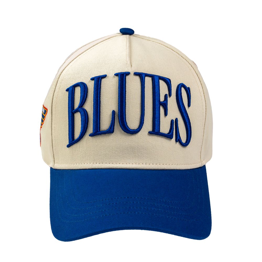 ST. LOUIS BLUES SERIES SIX ARCH SNAPBACK- CREAM/ROYAL Hat Series Six   