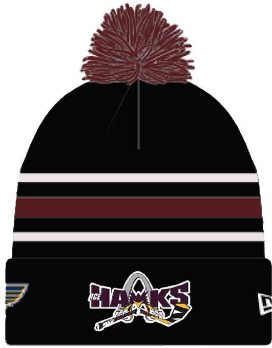 2024 SOUTHERN ILLINOIS ICEHAWKS NEW ERA KNIT HAT  STL Authentics   