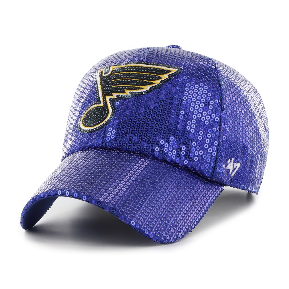 ST. LOUIS BLUES ’47 LADIES NOTE DAZZLE STRAPBACK - ROYAL Hat '47 Brand   