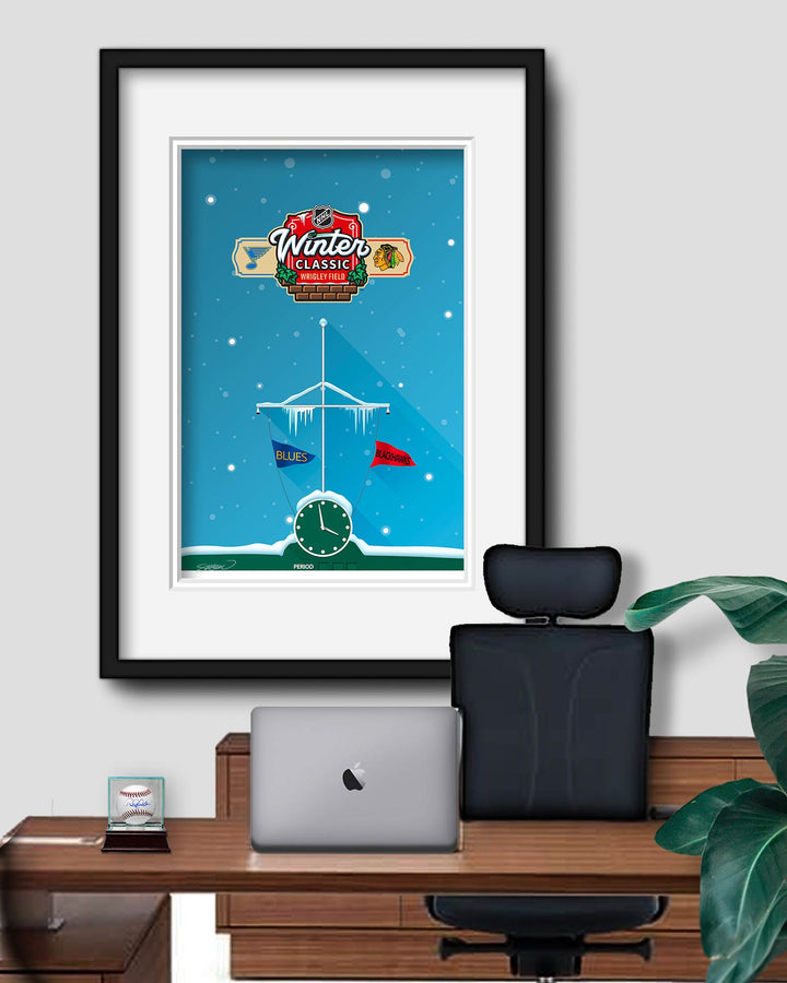 2025 NHL Winter Classic Minimalist Stadium Limited Edition Art Print Art Poster S. Preston Art + Designs Framed Large Fine Art Print LE 50