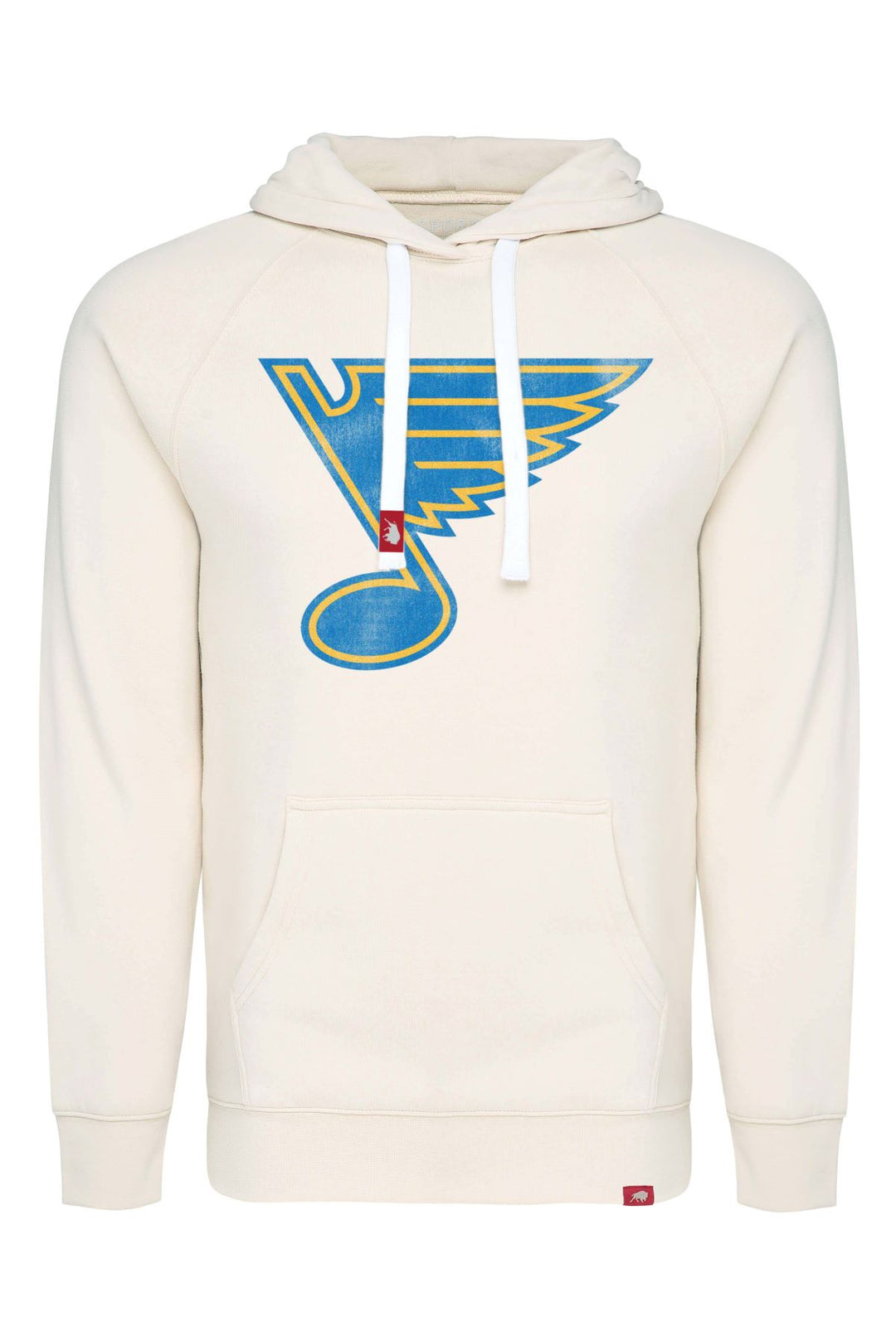 ST. LOUIS BLUES SPORTIQE WCN LOGO OLSEN HOODIE - CREAM Hoodie Sportiqe