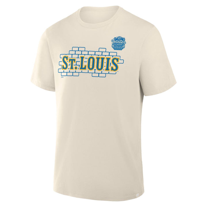 ST. LOUIS BLUES FANATICS WINTER CLASSIC ST. LOUIS TEE - BEIGE T-shirt Fanatics